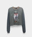 Paly Hollywood Big Star Graphic Cropped Long-Sleeve Tee