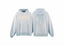 Saint Michael Winged Angel Faded Blue Pullover Hoodie