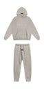 Fear of God Essentials Double Line Hoodie & Sweatpants Set Silver Grey