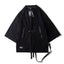Techwear Tactical Black Kimono Cardigan