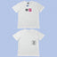 ADWYSD White Small Mixed‑Logo Tee
