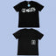 ADWYSD Black Chaos Letter Graphic Tee