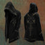 Gold Viking Runes Hooded Black Cardigan