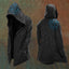 Blue Norse Compass Hooded Black Cardigan