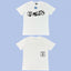 ADWYSD White Chaos Letter Print Tee