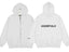 FOG double line heavyweight high street trendy brand hooded sweatshirt with plush loose sweatshirt jacket suitable for men and women, youthful and popular style (44)