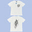 ADWYSD White Abstract Sketch Tee