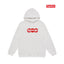 Supreme × LV Monogram BOX Logo Hoodie – White