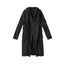 Techwear Longline Black Hooded Trench Coat