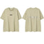 ESSENTIALS Short sleeved T-shirt European and American High Street FOG Double Line Men's and Women's American Trendy Brand Pure Cotton Round Neck Loose Set (58)