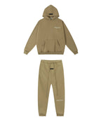 Fear of God Essentials Small Logo Hoodie & Sweatpants Set Tan