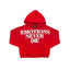Red ‘End’ Rhinestone hoodie