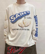 Saint Michael Saint Is Life Graphic Long-Sleeve Shirt