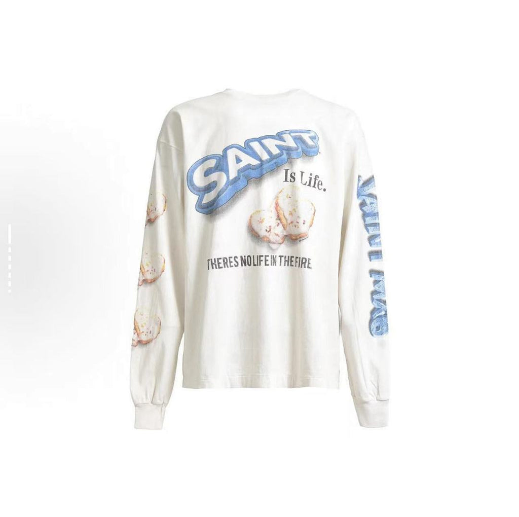 Saint Michael Saint Is Life Graphic Long-Sleeve Shirt