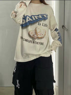 Saint Michael Saint Is Life Graphic Long-Sleeve Shirt