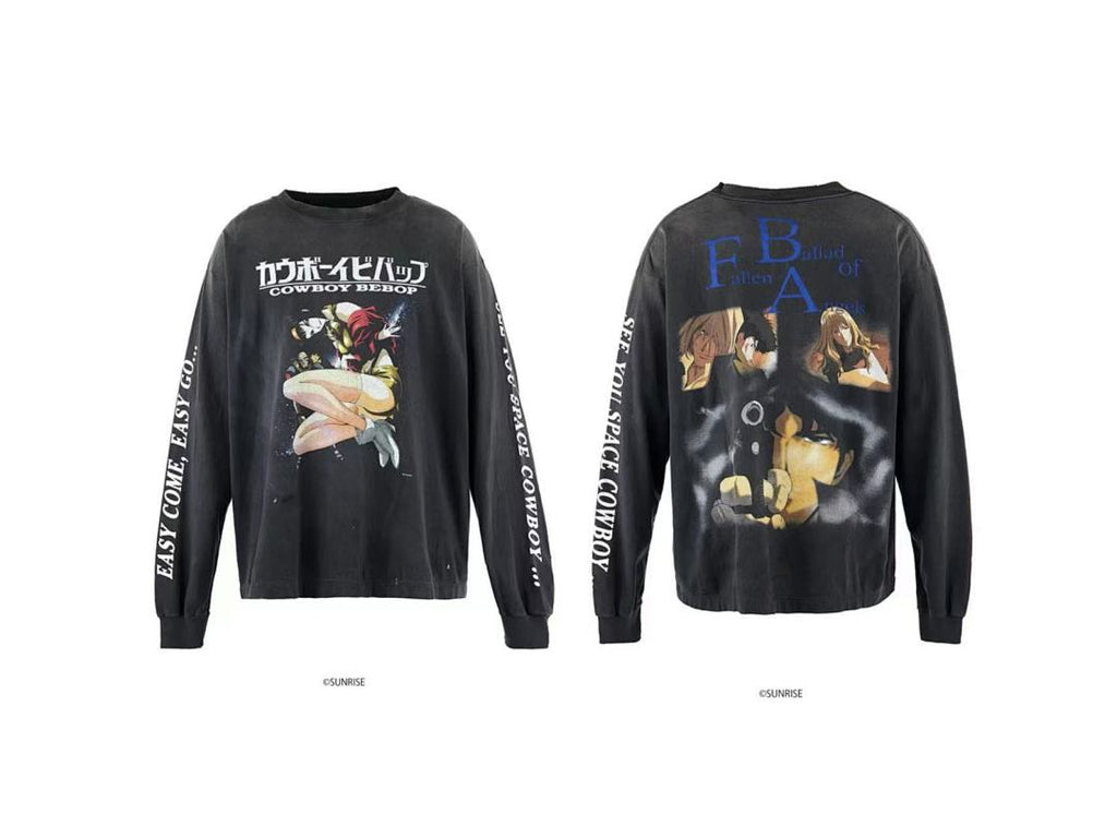 Saint Michael Cowboy Bebop Anime Graphic Long-Sleeve Shirt