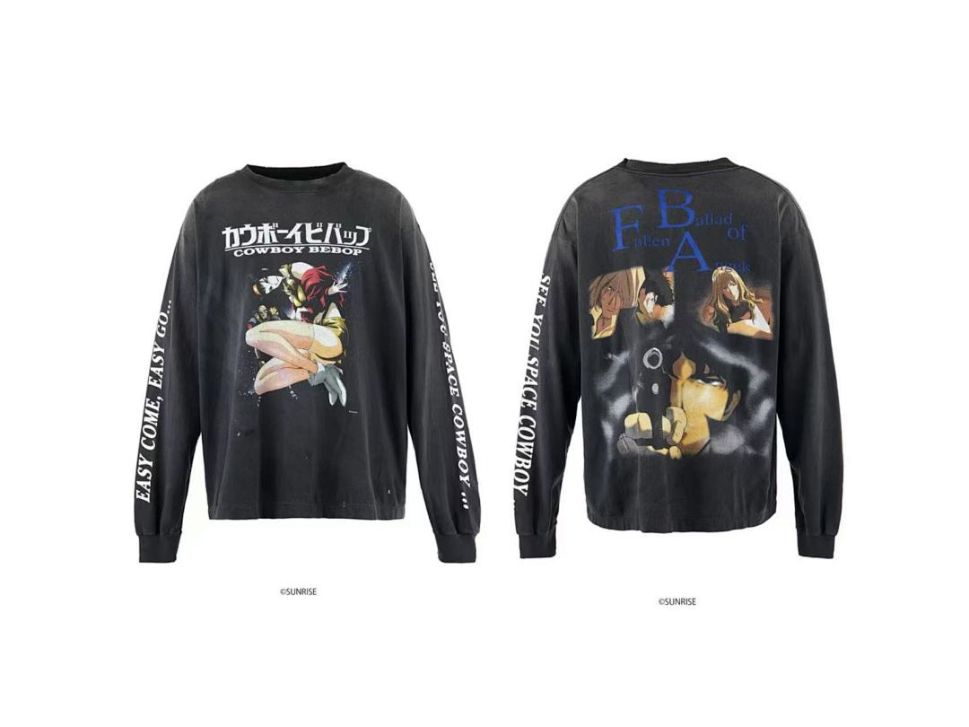 Saint Michael Cowboy Bebop Anime Graphic Long-Sleeve Shirt