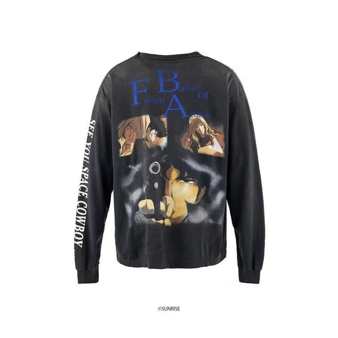 Saint Michael Cowboy Bebop Anime Graphic Long-Sleeve Shirt