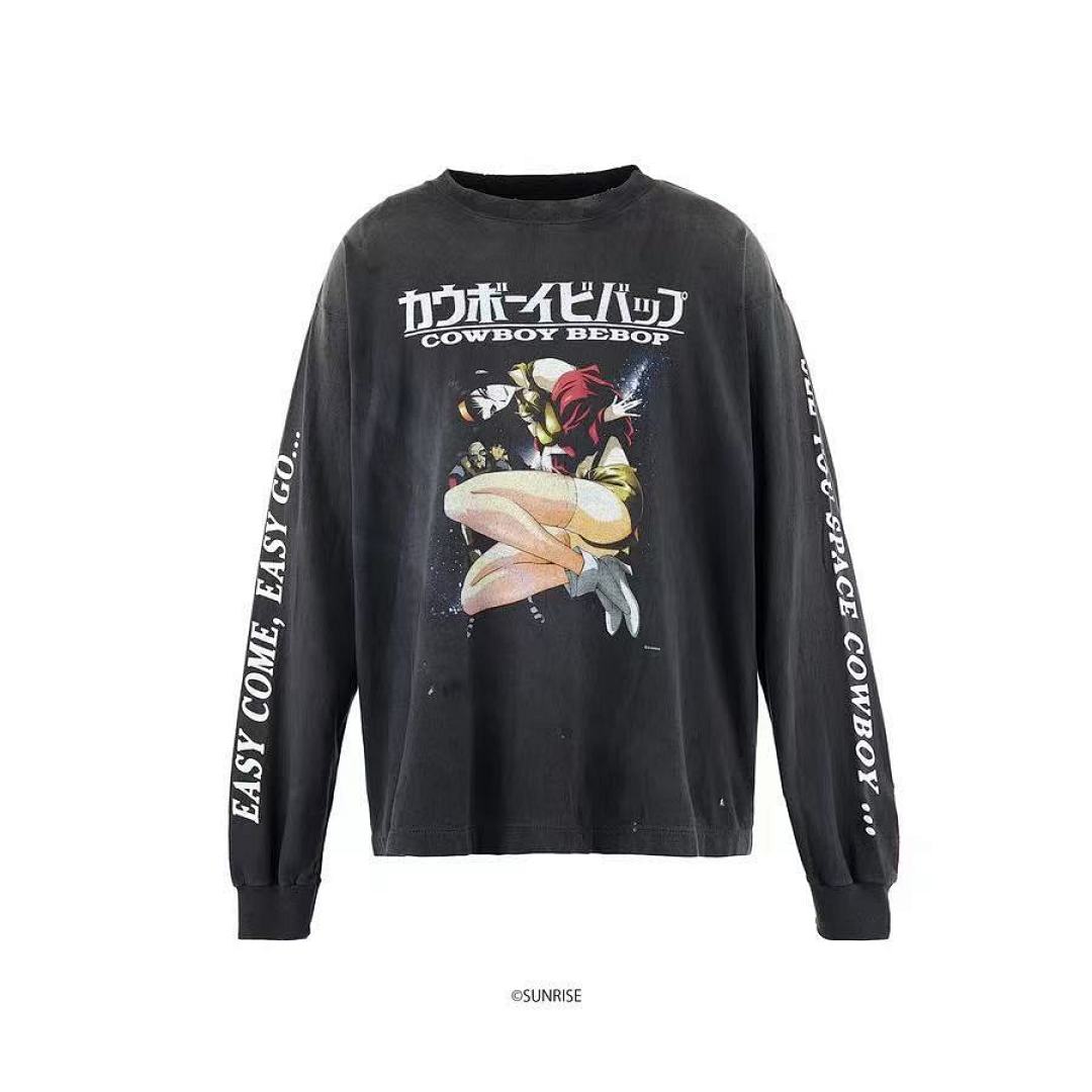 Saint Michael Cowboy Bebop Anime Graphic Long-Sleeve Shirt