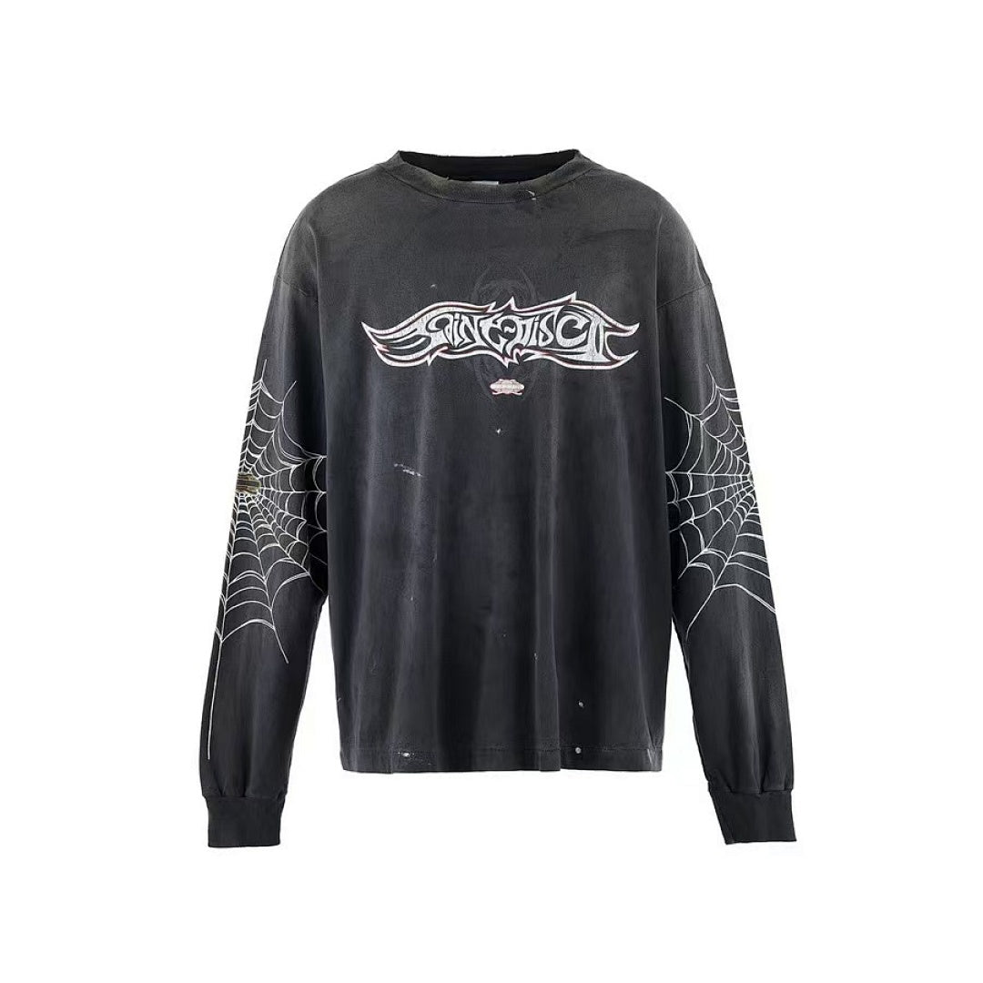 Saint Michael Insanity Danger Zone Web Graphic Long-Sleeve Shirt