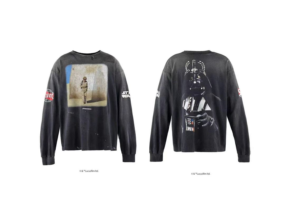 Saint Michael Star Wars Darth Vader Graphic Long-Sleeve Shirt