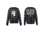 Saint Michael Sacred Love Saint Jesus Graphic Long-Sleeve Shirt