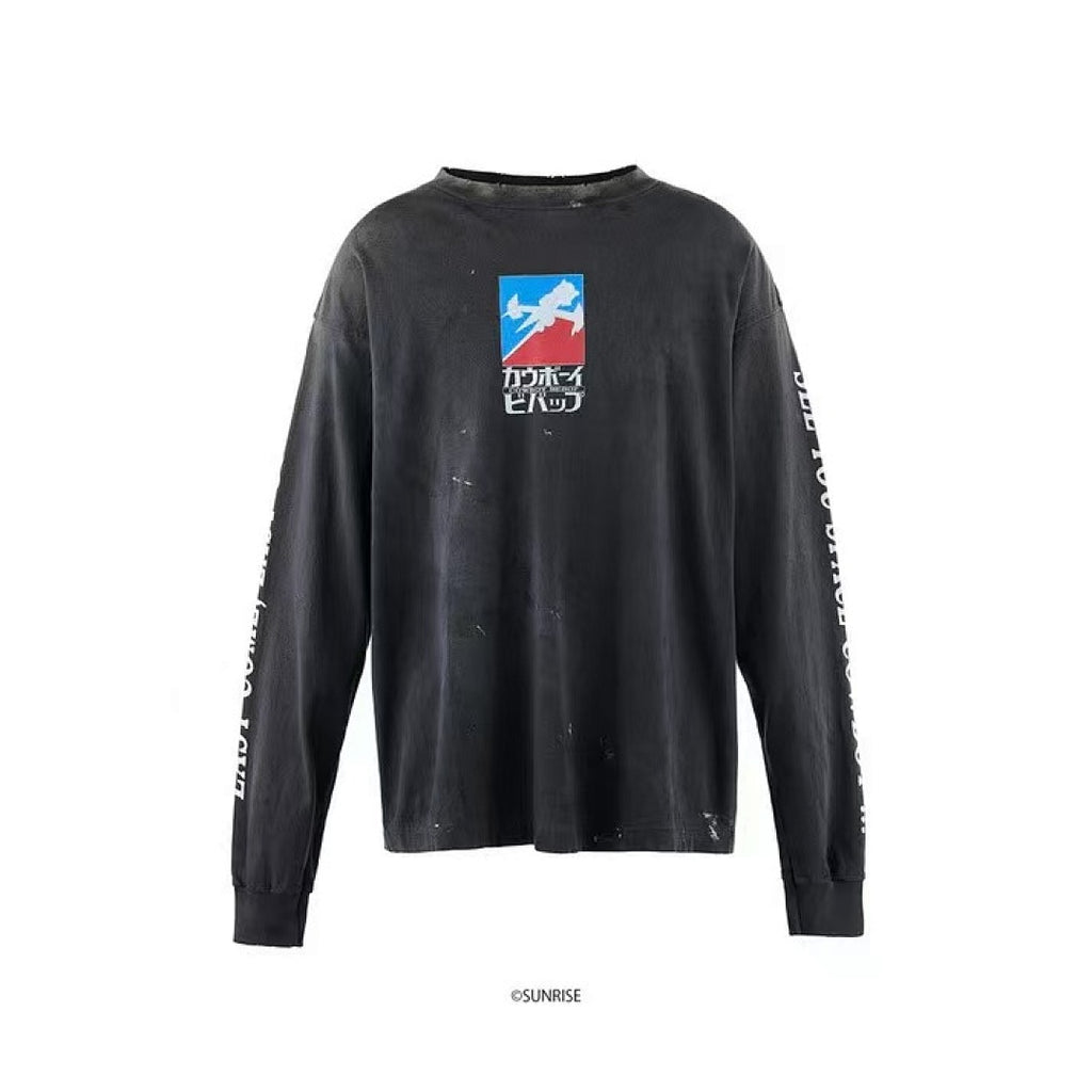 Saint Michael Cowboy Bebop Swordfish Graphic Long-Sleeve Shirt