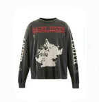 Saint Michael Saint Youth Consciousness Graphic Long-Sleeve Shirt
