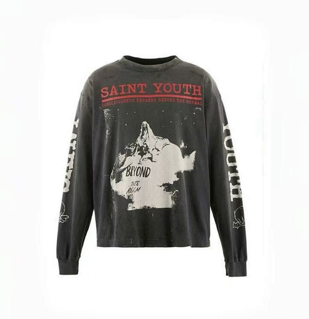Saint Michael Saint Youth Consciousness Graphic Long-Sleeve Shirt