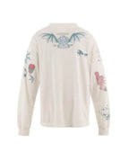 Saint Michael Haloed Winged Cherub Graphic Long-Sleeve Shirt