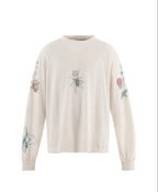 Saint Michael Haloed Winged Cherub Graphic Long-Sleeve Shirt