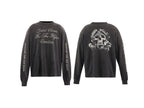 Saint Michael Higher Vibrations Skull Graphic Long-Sleeve Shirt