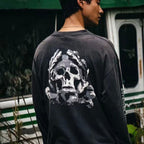 Saint Michael Higher Vibrations Skull Graphic Long-Sleeve Shirt