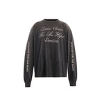Saint Michael Higher Vibrations Skull Graphic Long-Sleeve Shirt