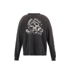 Saint Michael Higher Vibrations Skull Graphic Long-Sleeve Shirt