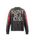 Saint Michael Saint Is a Kiss Freak Communion Graphic Long-Sleeve Shirt