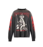 Saint Michael Saint Is a Kiss Freak Communion Graphic Long-Sleeve Shirt