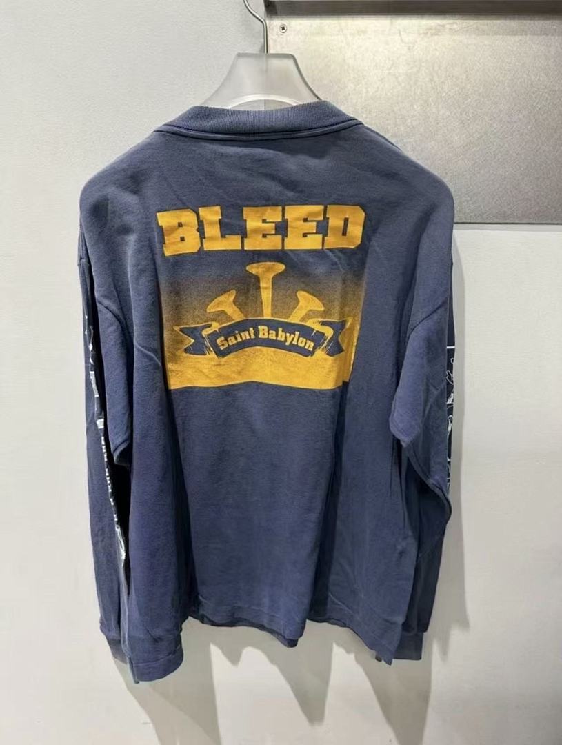 Saint Michael Bleed Saint Babylon Graphic Long-Sleeve Shirt