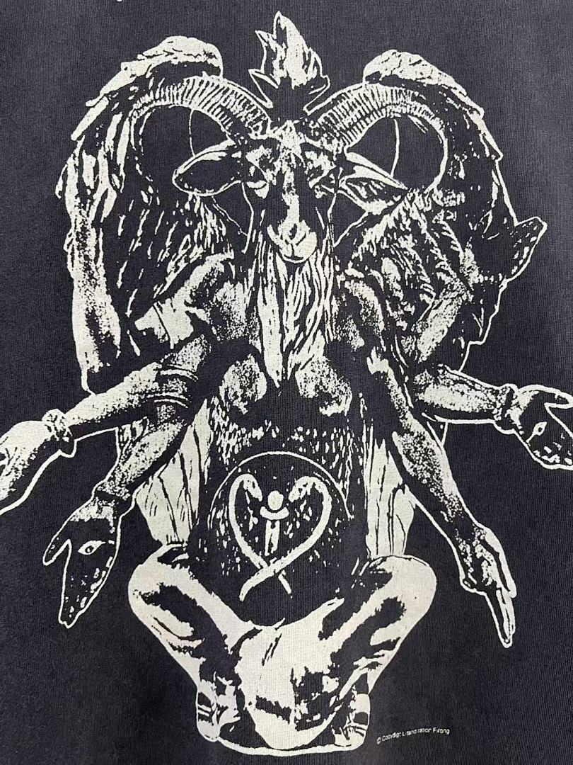 Saint Michael Heavyweight Horned Creature Graphic Long-Sleeve Shirt