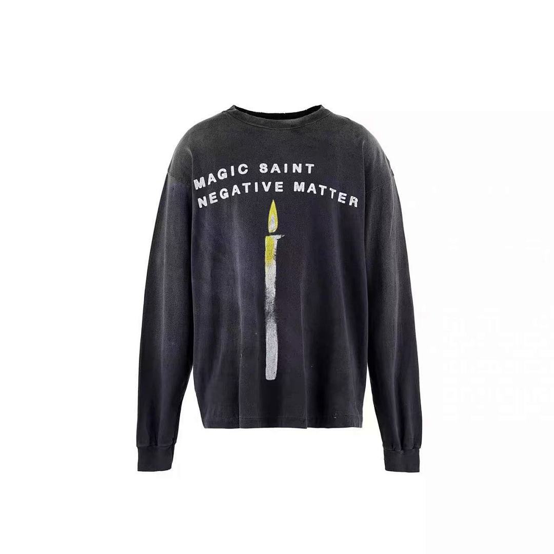 Saint Michael Magic Saint Negative Matter Graphic Long-Sleeve Shirt
