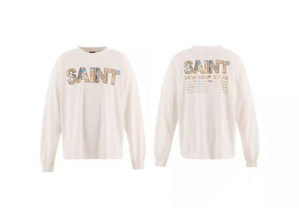 Saint Michael Saint New Boy Rules Graphic Long-Sleeve Shirt