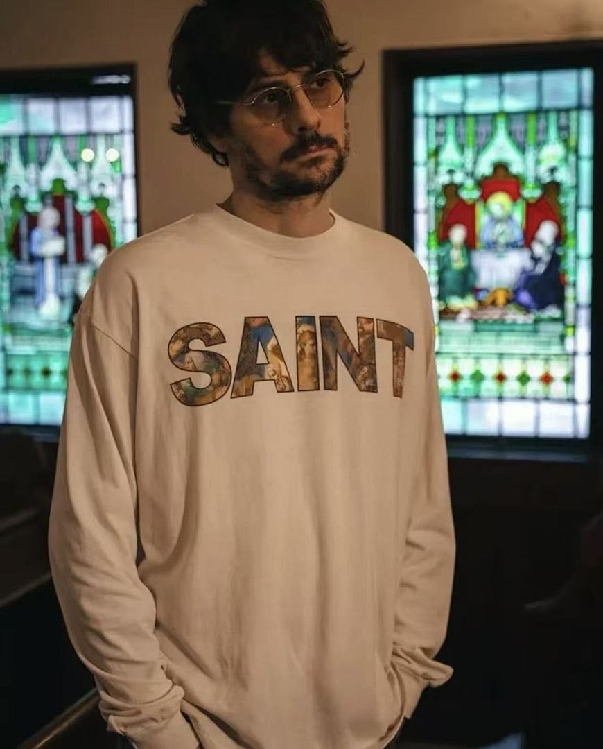 Saint Michael Saint New Boy Rules Graphic Long-Sleeve Shirt