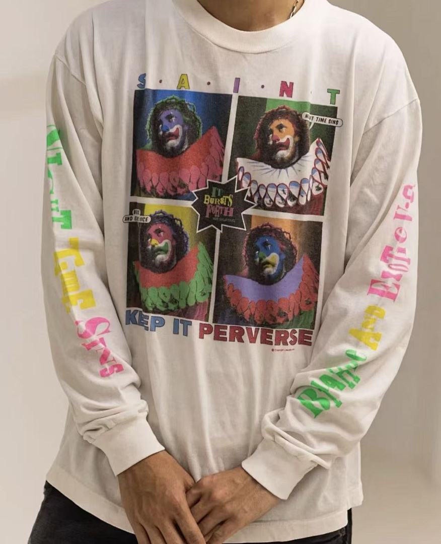 Saint Michael Keep It Perverse Graphic Long-Sleeve Shirt
