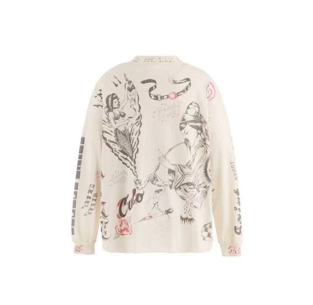 Saint Michael Saint Sport Graphic Long-Sleeve Shirt