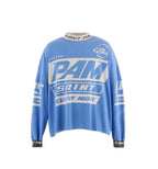 Saint Michael Palm Saint Every Night Graphic Cropped Long-Sleeve Shirt