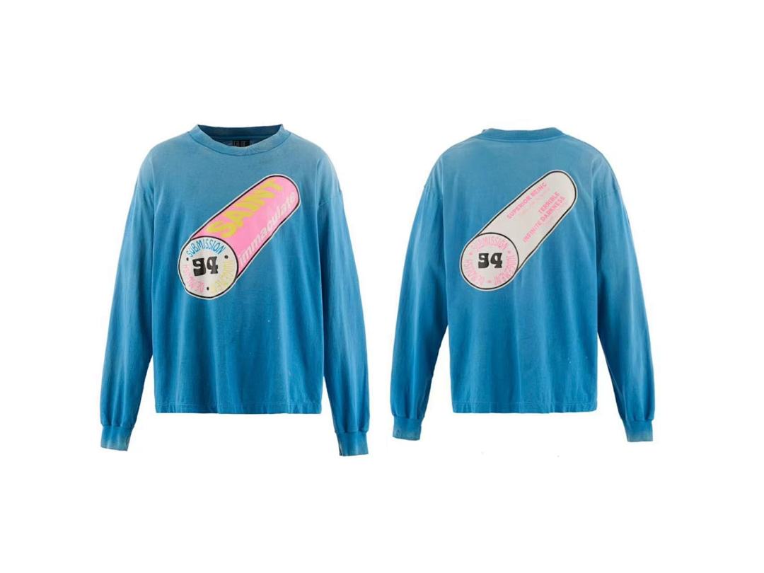 Saint Michael Submission Innocent Graphic Long-Sleeve Shirt