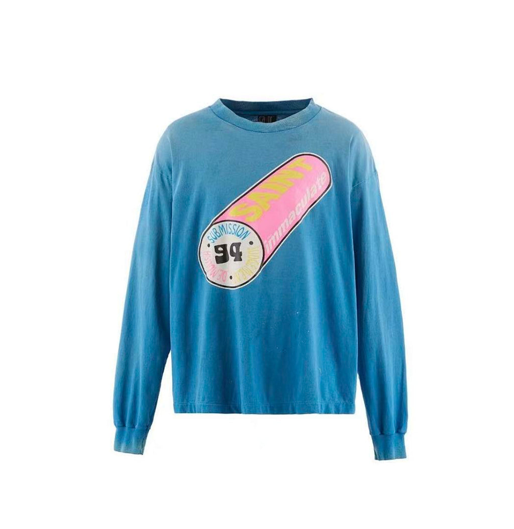 Saint Michael Submission Innocent Graphic Long-Sleeve Shirt