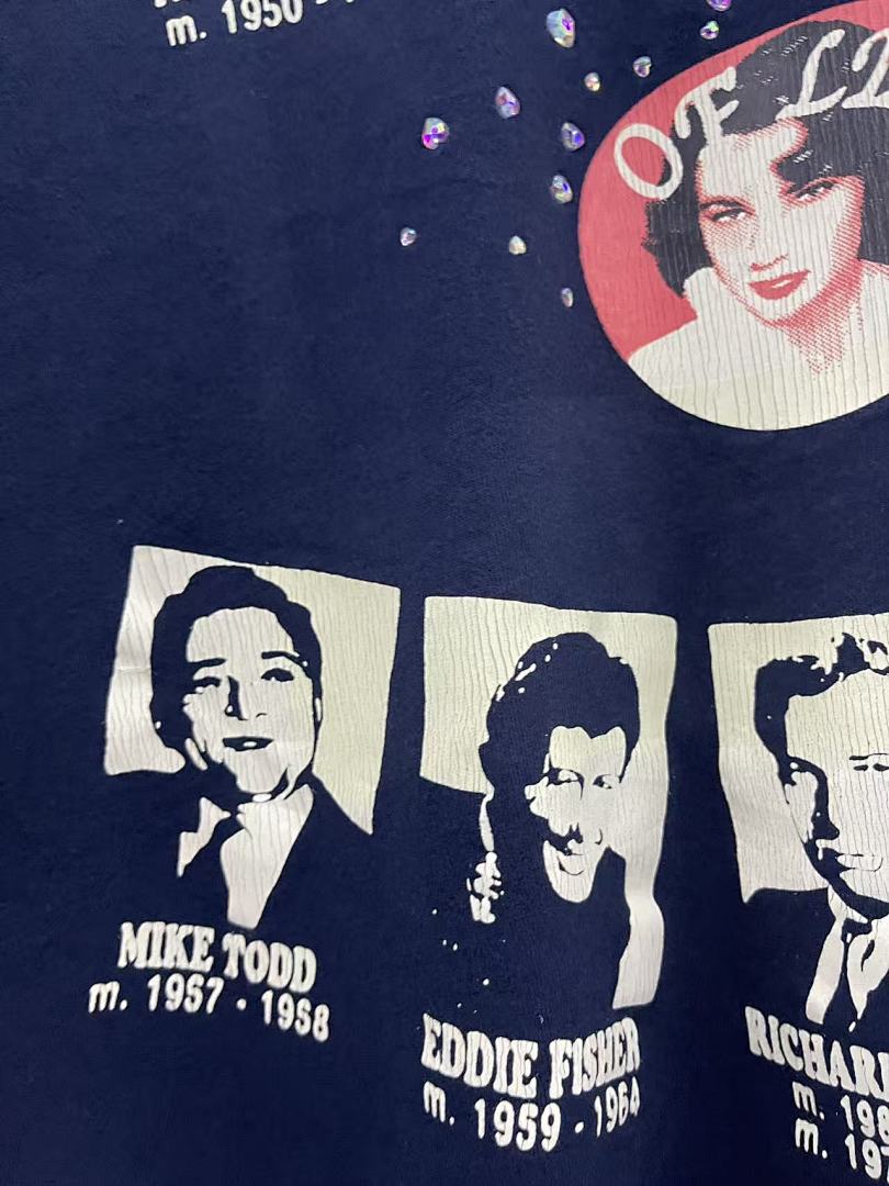 Paly Hollywood Elizabeth Taylor Portrait Graphic Cropped T-Shirt