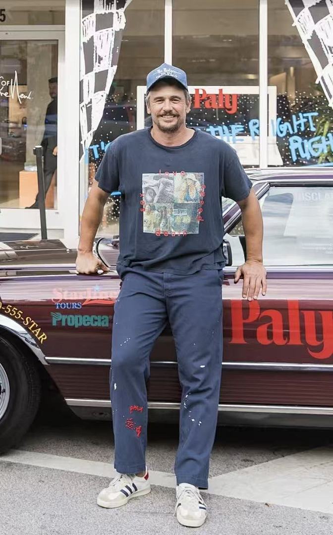Paly Hollywood Love Sex Death Collage Graphic T-Shirt