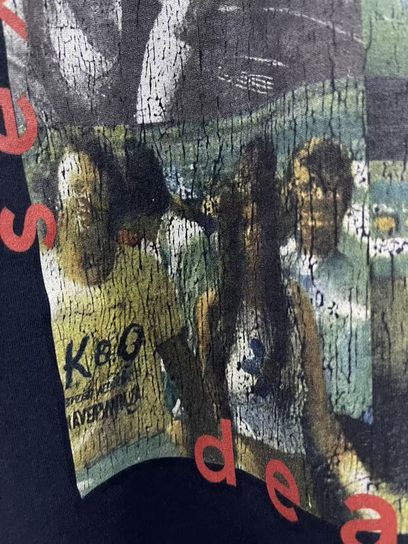 Paly Hollywood Love Sex Death Collage Graphic T-Shirt